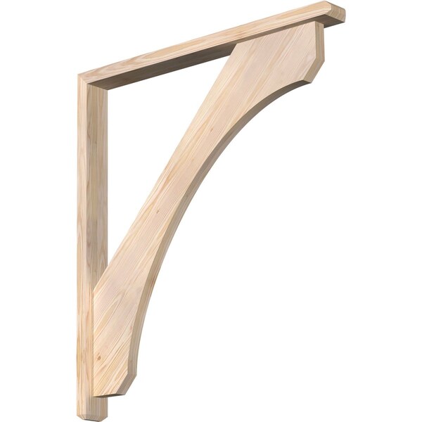 Ekena Millwork Legacy Craftsman Smooth Bracket w/ Offset Brace, Douglas Fir, 3 1/2"W x 36"D x 40"H BKT0402X36X40LEC04SDF - main